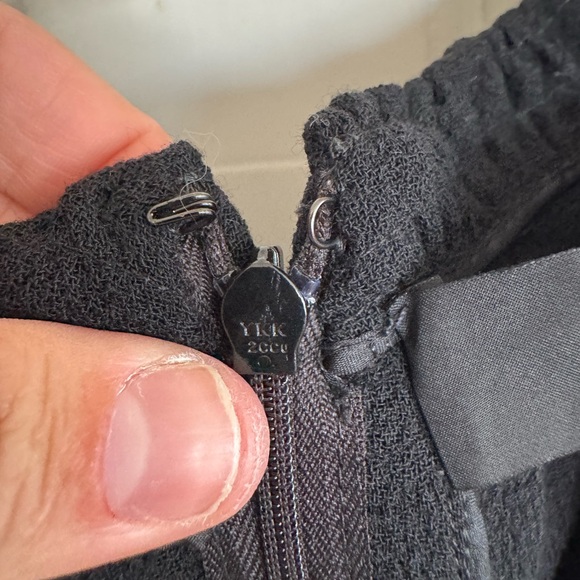 Oscar De La Renta Saks Fifth Avenue black wool dress size 10 - Picture 5 of 10